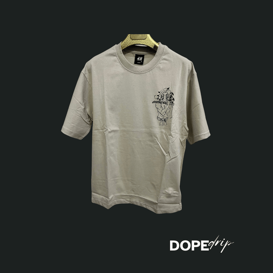 Animation Design Drop Shoulder Tshirt