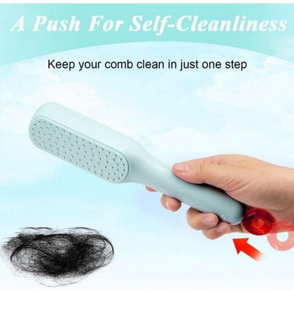 Self-Cleaning Massage  Comb for Adults and Kids- Pack of 1