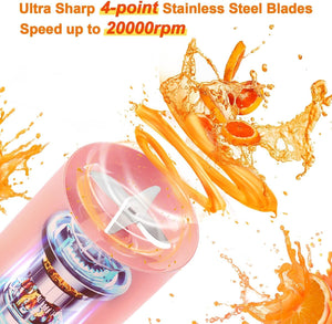Rechargeable Hand Juicer, Fruit Juices Mixer Maker (Multicolor)