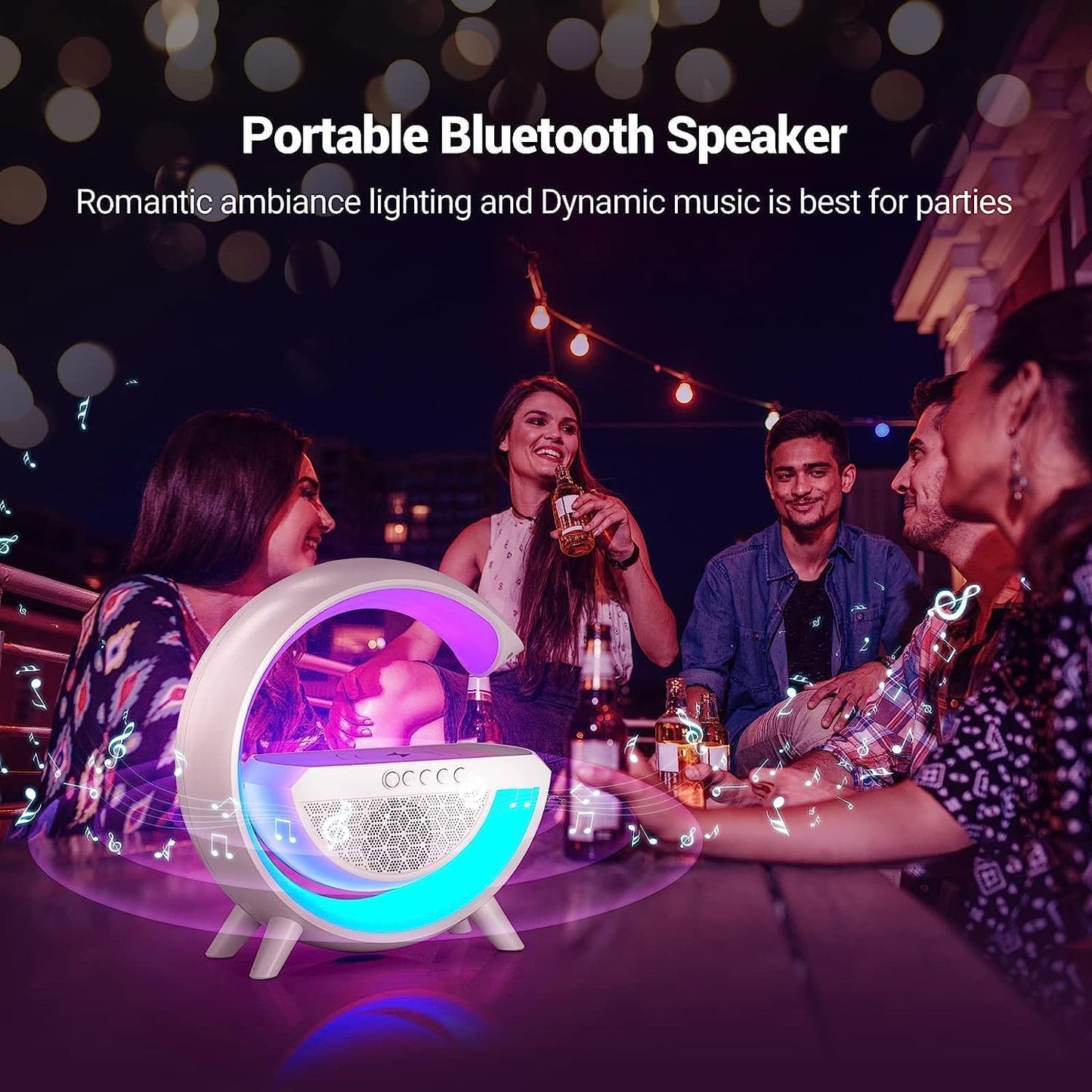 G Speaker Lamp - APP Control 3 in 1 Multi-Function Bluetooth Speaker