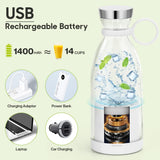 Rechargeable Hand Juicer, Fruit Juices Mixer Maker (Multicolor)