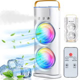 USB-C Rechargeable Desk Fan with LED & Mist